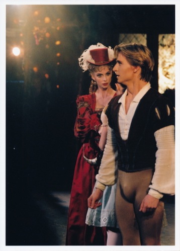 American Ballet Theatre, The Kennedy Center, 2001. Photo taken by Uli Bader. Giselle Act I, as Bathilde with Susan Jaffe and Ethan Stiefel. 