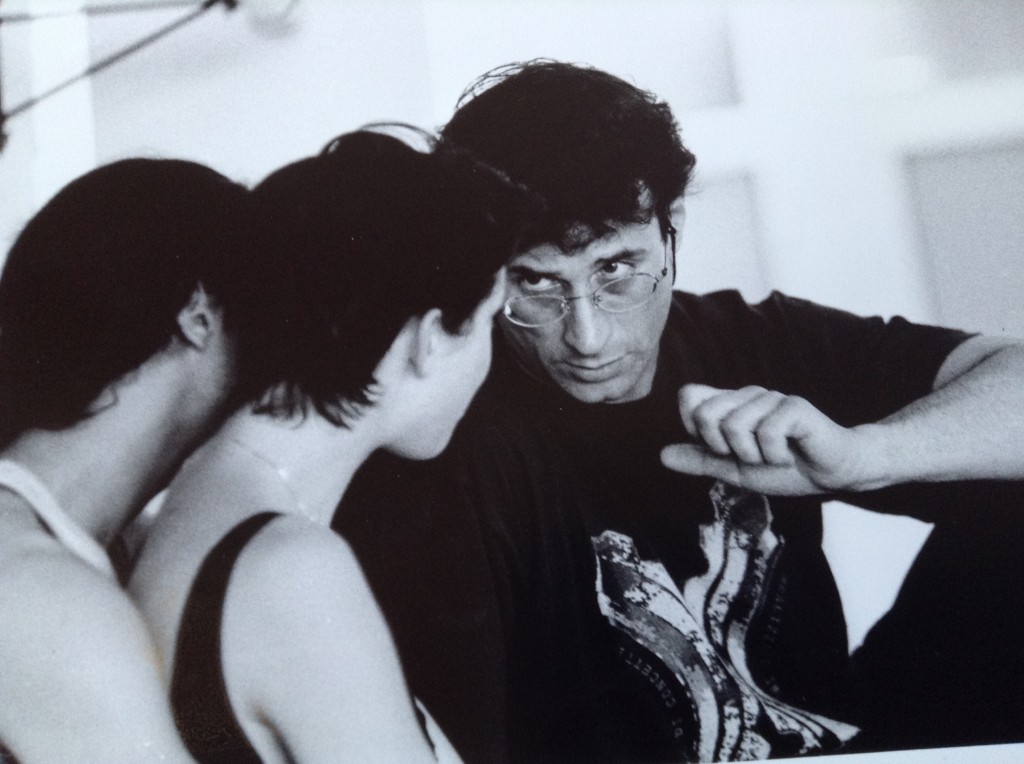 Macha and her husband Thibaut in the studio with Mauro Bigonzetti.